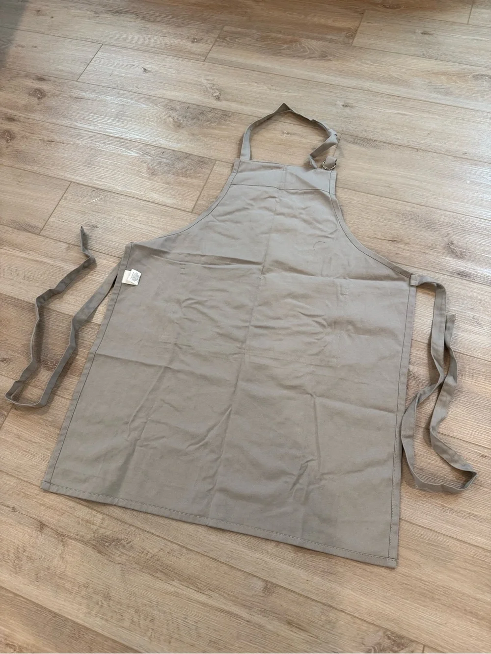 2x (Pair) of Williams Sonoma Drizzle Gray Classic Solid Aprons
